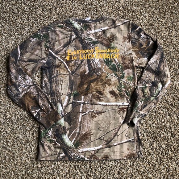 Code V Shirt Mens Small Brown Everybody’s Somebody In Luckenback Texas Camo Tee - Picture 5 of 13